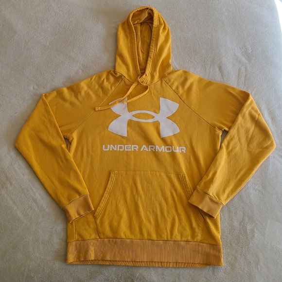Under Armour Men's M Mustard Yellow Hoodie - Picture 1 of 7